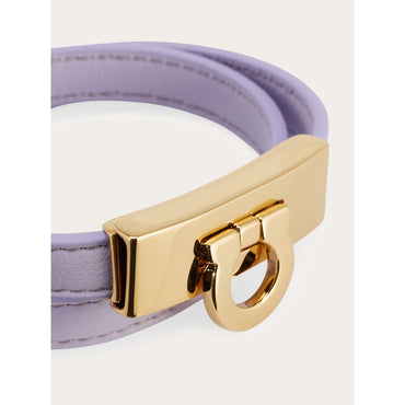 Gancini Double Twist Bracelet (16Cm) - Ladies - Lavender