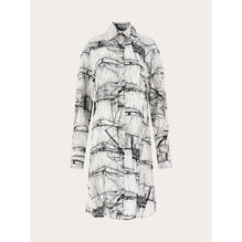 Veliero Print Shirt Dress - Ladies - White/Black