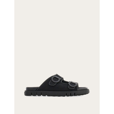 Gancini Ornament Slide - Ladies - Black