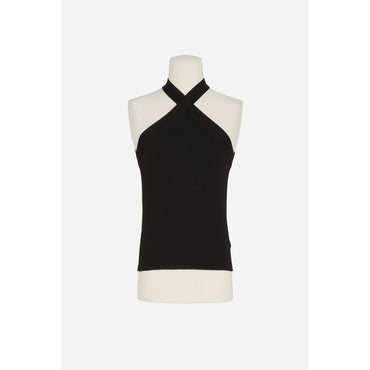 Top Emmanchure Americaine Croi - Noir