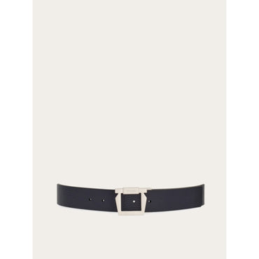 Reversible And Adjustable Belt - Men - Midnight Blue/Black