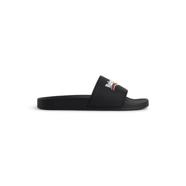 Pool Rubber Political Logo - Black/White/Red