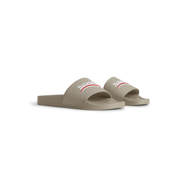Pool Rubber Political Logo - Beige/White/Red