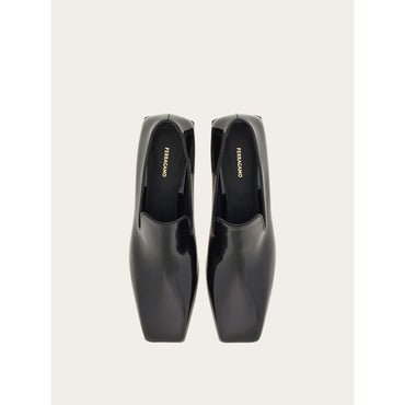 Square Tip Loafer - Ladies - Black