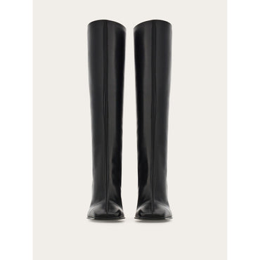 Knee High Boot - Calfskin - Black