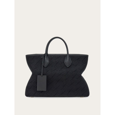 Star-Shaped Tote Bag (L) - Men - Black