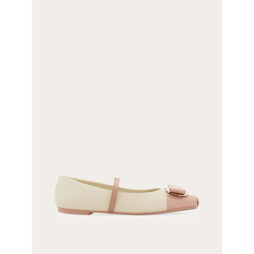 New Vara Plate Bicolor Ballet Flat - Ladies - Mascarpone/Pink