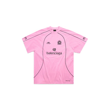 Oversized Soccer T-Shirt - Pink/Black