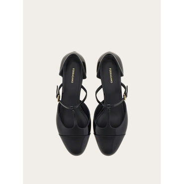 T-Strap Ballet Shoe - Ladies - Black