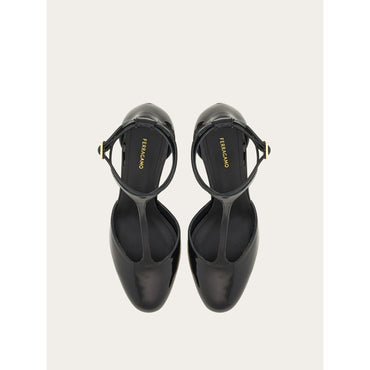 T-Strap Pump - Ladies - Black