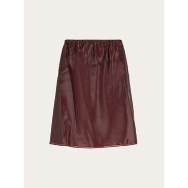 Silk Blend Organza Skirt - Ladies - Oxblood