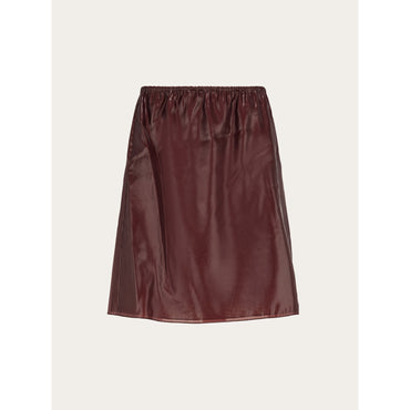 Silk Blend Organza Skirt - Ladies - Oxblood