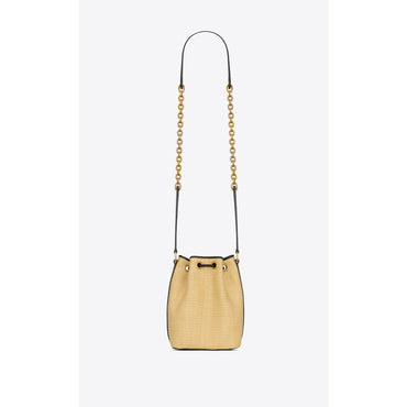 Small Margot Bucket Bag - Natural/Black