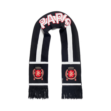 Paris Soccer Scarf - Black/White