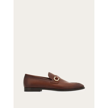 Moccasin With Gancini Ornament - Men - Brown