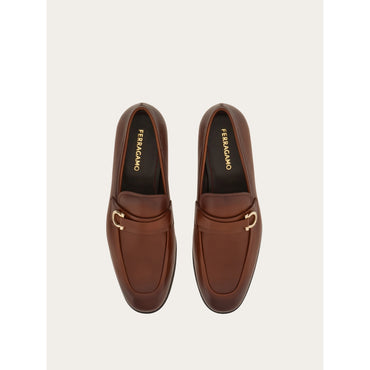 Moccasin With Gancini Ornament - Men - Brown