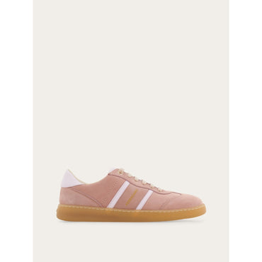 Low-Top Sneaker With Logo - Ladies - Nude/Cotton Candy