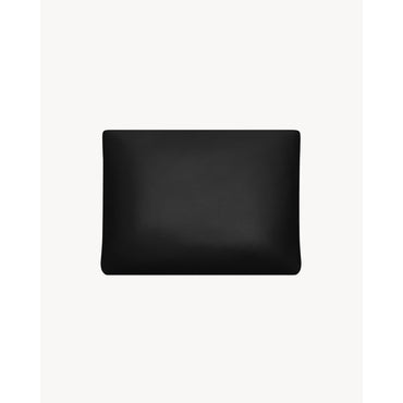 YSL LARGE POUCH W_AGNEAU PLONG - NERO/GOLD