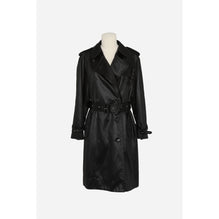 Trench Satin Chintze Lave - Noir