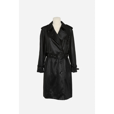 Trench Satin Chintze Lave - Noir