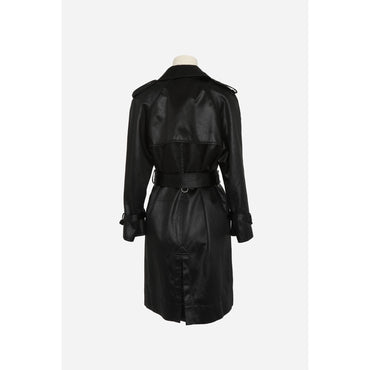 Trench Satin Chintze Lave - Noir