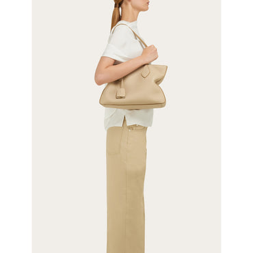 Star-Shaped Tote Bag (M) - Ladies - Stone