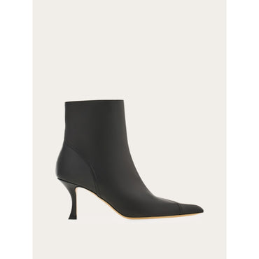 Ankle Boot With Contrasting Inlays - Ladies - Black