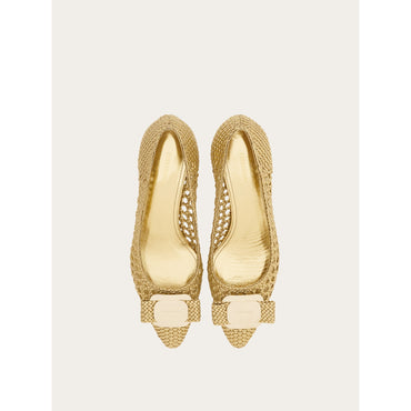 Kitten Heel Pump With New Vara Plate - Ladies - Gold