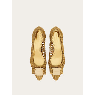 Ballet Flat With New Vara Plate - Ladies - Gold