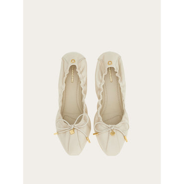 Elasticated Ballet Flat - Ladies - Mascarpone