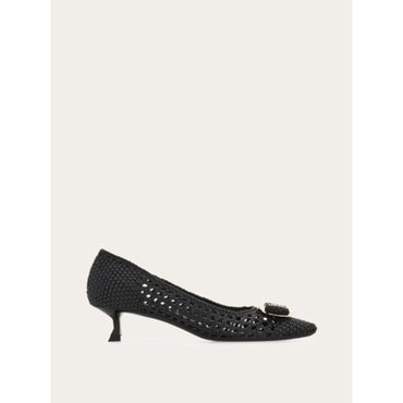 Kitten Heel Pump With New Vara Buckle - Ladies - Black