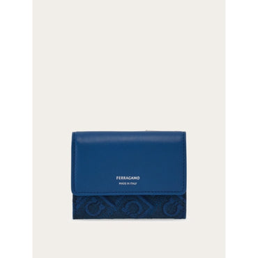 Trifold Wallet - Ladies - Teal Blue/Denim