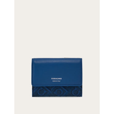 Trifold Wallet - Ladies - Teal Blue/Denim