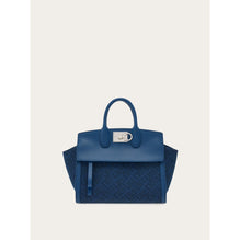 Ferragamo Monogram Studio Soft Bag (M) - Ladies - Teal Blue