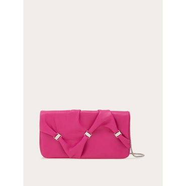 Wallet With Chain - Ladies - Cerise Pink