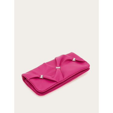 Wallet With Chain - Ladies - Cerise Pink