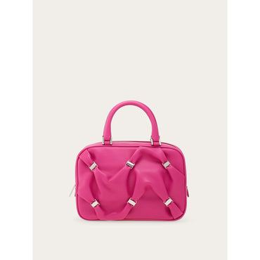 Handbag With Vara Bows - Ladies - Cerise Pink