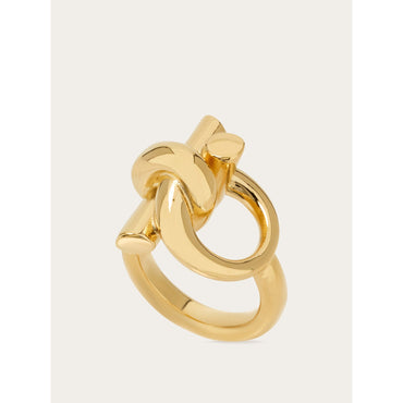 Ring With Gancini - Size 50 - Ladies - Gold