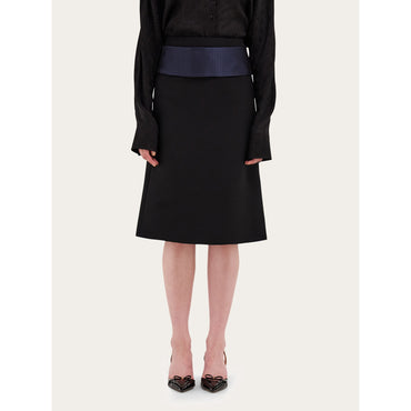 Belted Skirt - Ladies - Black