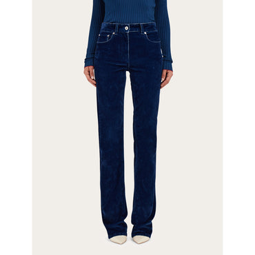 Five Pocket Trouser - Ladies - Dark Teal Blue