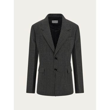 Single Breasted Blazer - Men - Black/Charcoal Grey