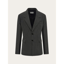 Single Breasted Blazer - Men - Black/Charcoal Grey