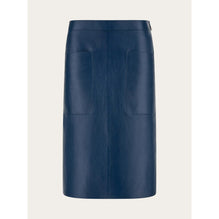 Leather Skirt - Ladies - Teal Blue