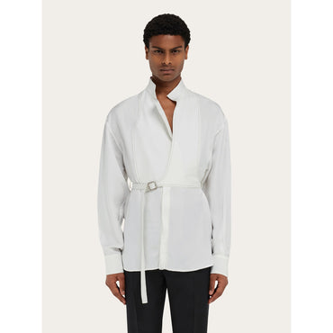 Bib Detail Shirt - Men - Mascarpone