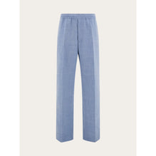 Drawstring Trouser - Men - Denim/White