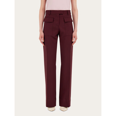 Cargo Pants - Ladies - Oxblood/Bordeaux