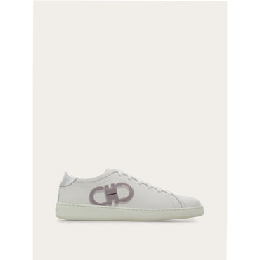 Double Gancini Sneaker - Ladies - White/Ice