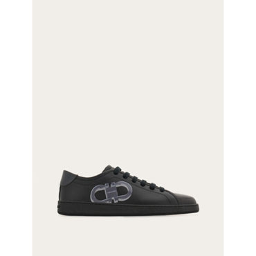Double Gancini Sneaker - Men - Black/Stromboli Sand