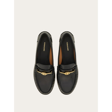 F Buckle Loafer - Ladies - Black