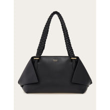 Folded Shoulder Bag (L) - Ladies - Black